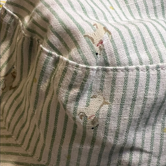 Janie and Jack Green Striped Bucket Hat - Picture 2 of 7